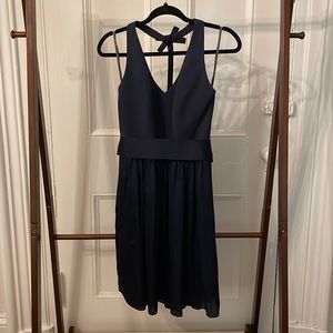 Vera Wang Navy Halter Dress